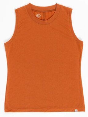 Wild Rye Merritt Muscle Tank / Sleeveless Top, Burnt Orange - Womens 8